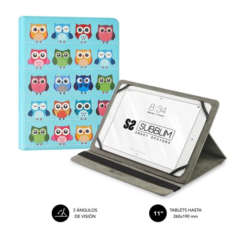 ✅ Funda Tablet Universal Trendy Case Owls 9,6″-11″