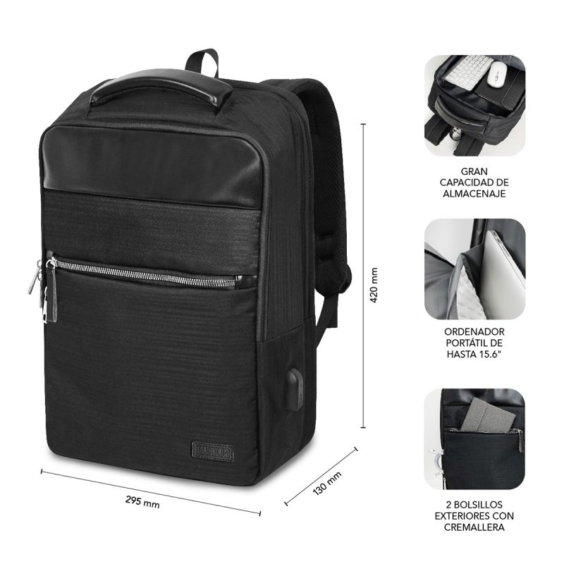 ✅ MOCHILA DE NEGOCIOS BUSINESS V2 ap backpack 16" Black